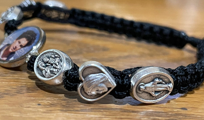 CARLO ACUTIS BLACK CORD BRCLT