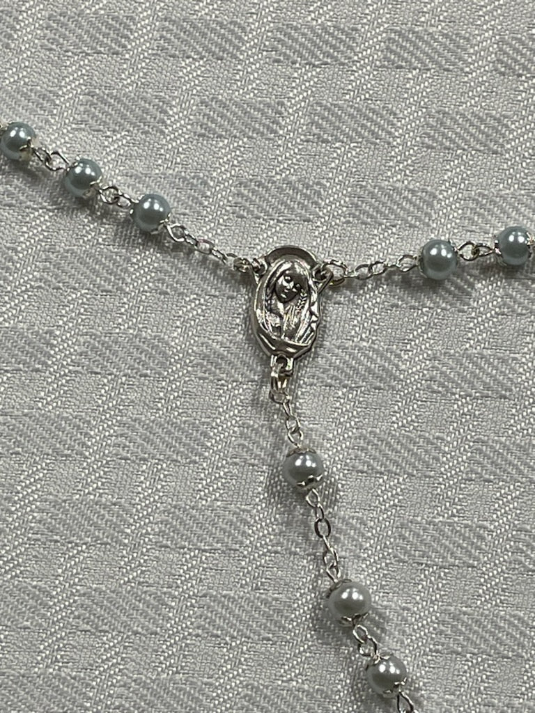 LIGHT BLUE ROSARY