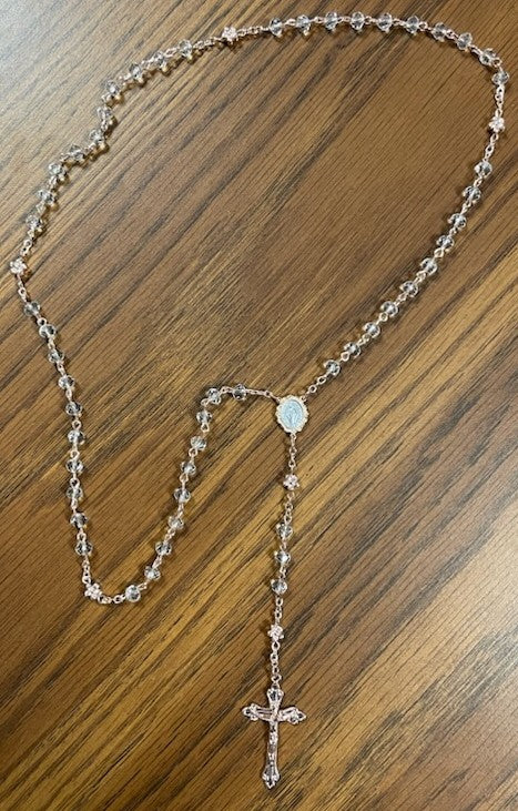 IMM ROSE GOLD CRYSTAL ROSARY