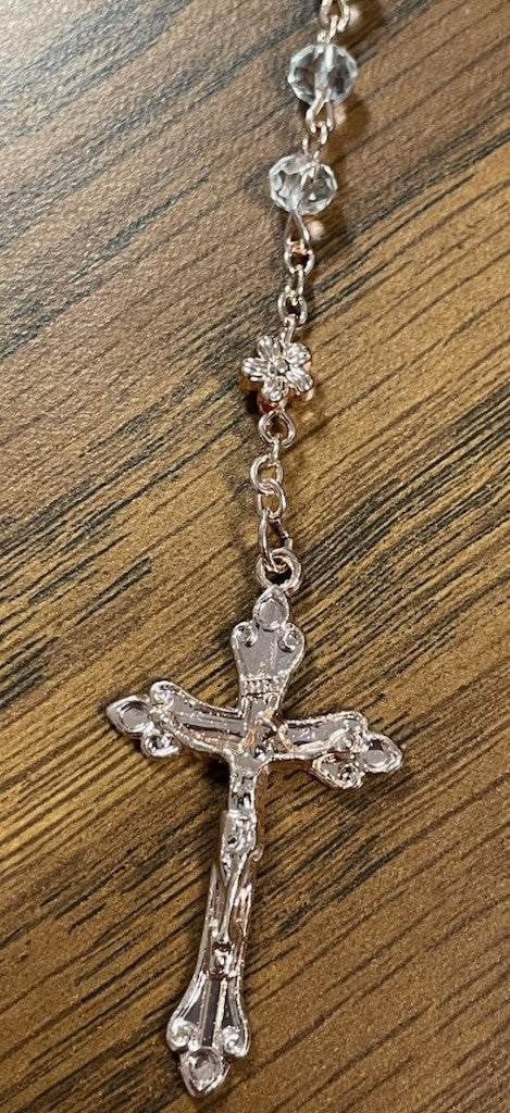 IMM ROSE GOLD CRYSTAL ROSARY