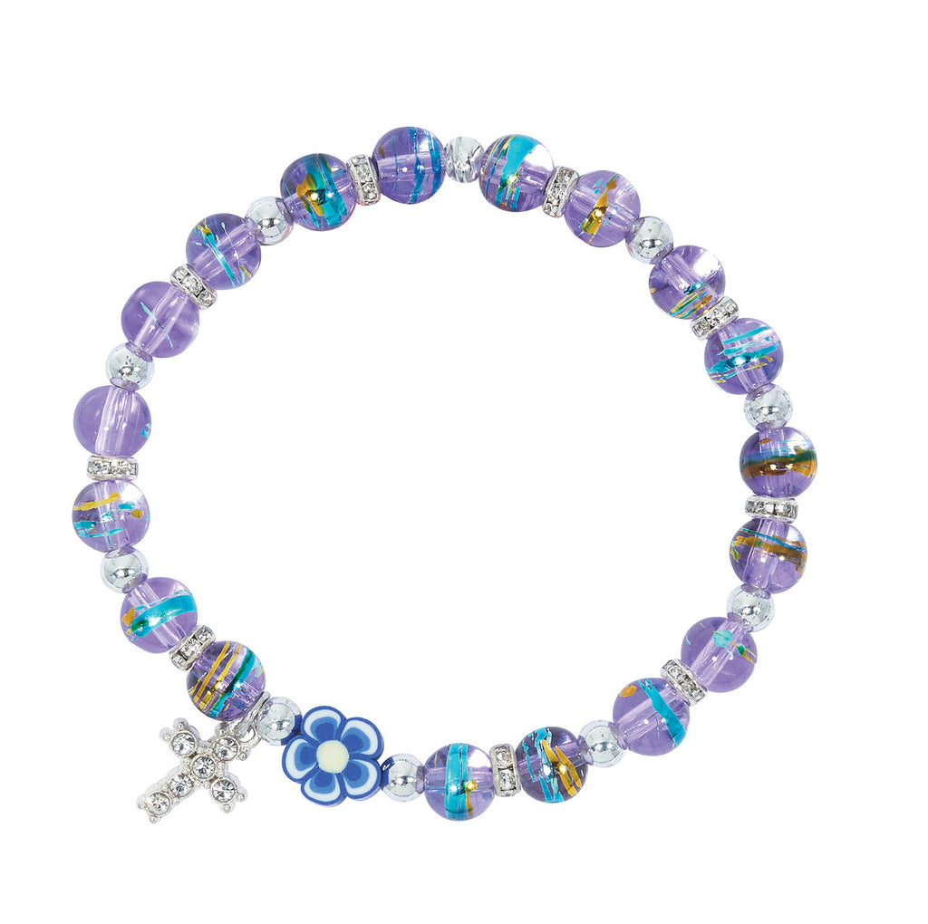 MULTI PURPLE STRETCH BRACELET