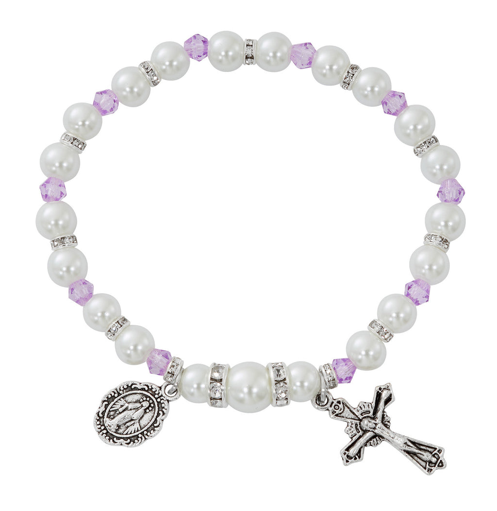JUNE AMETHYST PEARL BRACELET