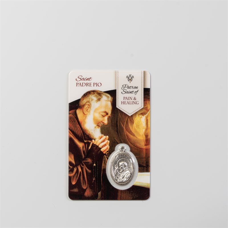ST PADRE HEALING/PAIN CARD W/