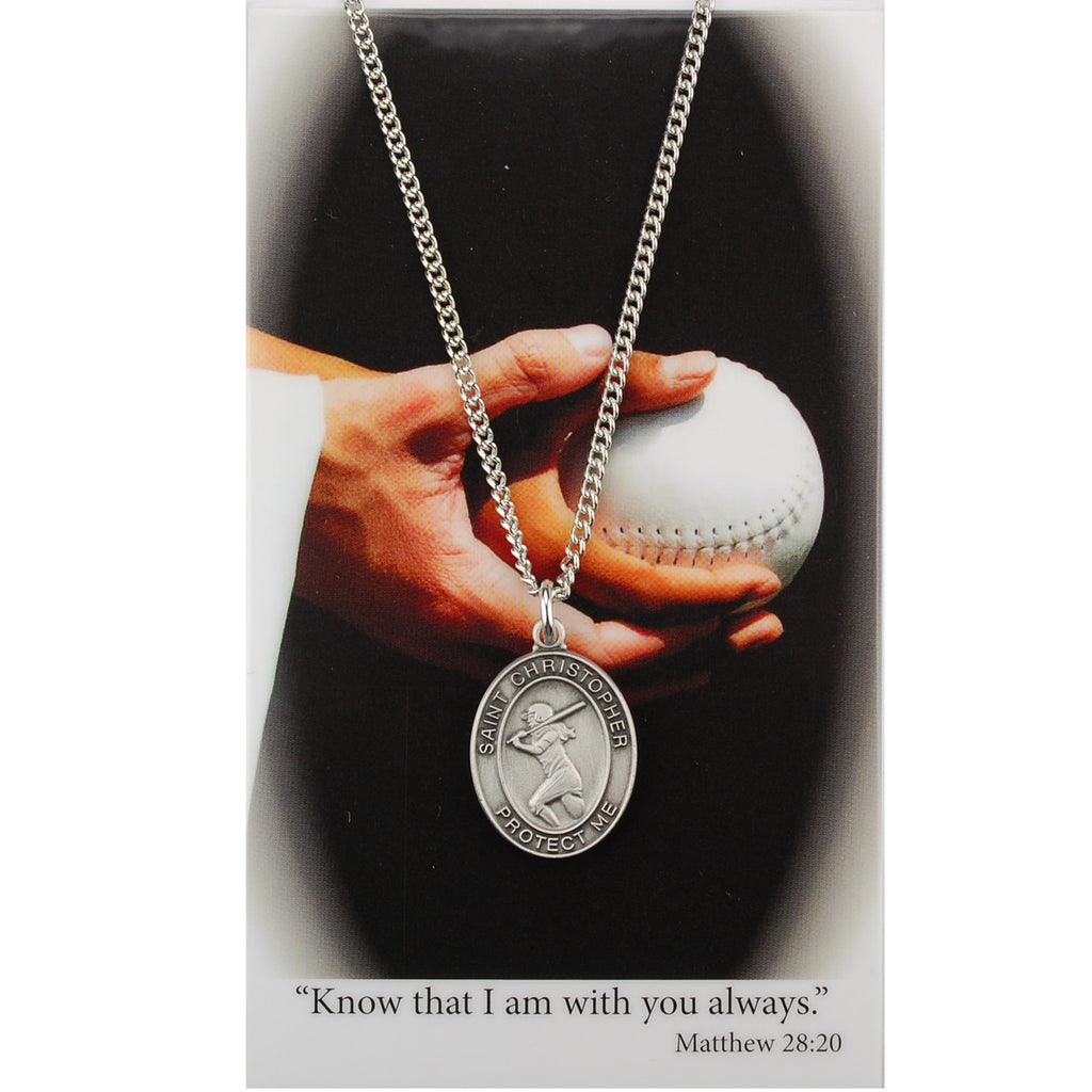 GIRLS SOFTBALL PRAYER CARD SET