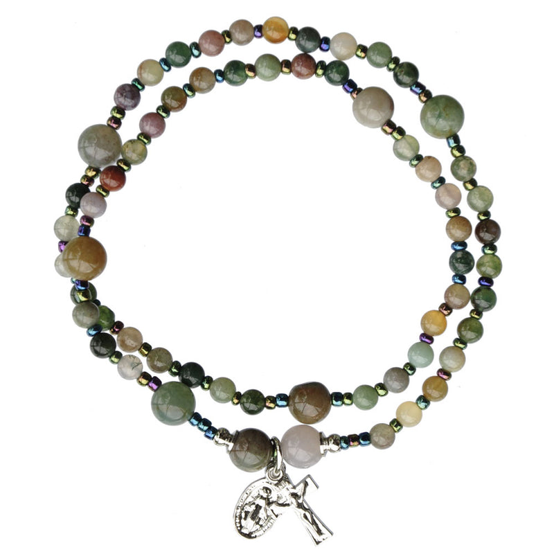 4MM MULTI ONYX TWIST BRACELET