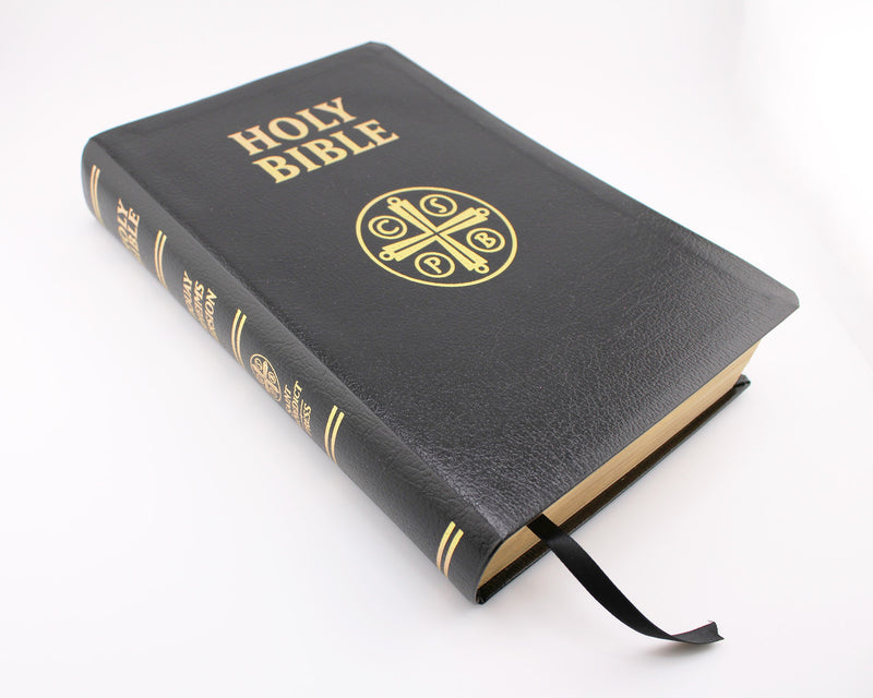 DOUAY-RHEIMS BIBLE LEATHER BLK