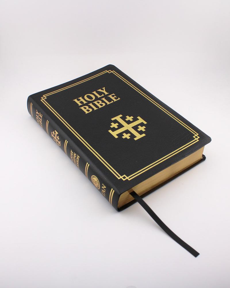 DOUAY-RHEIMS BIBLE LEATHER BLK