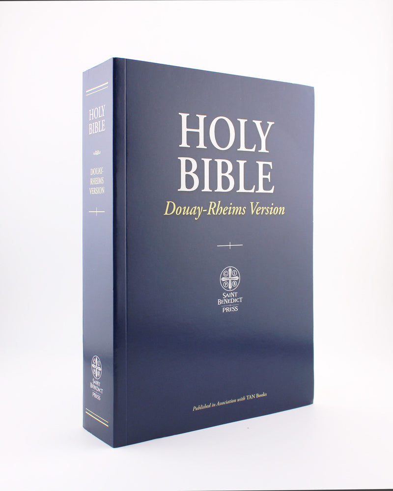 DOUAY-RHEIMS BIBLE PAPER BLUE