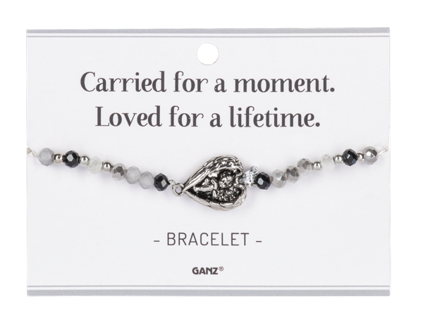 PARENT OF ANGEL BRACELET BLACK