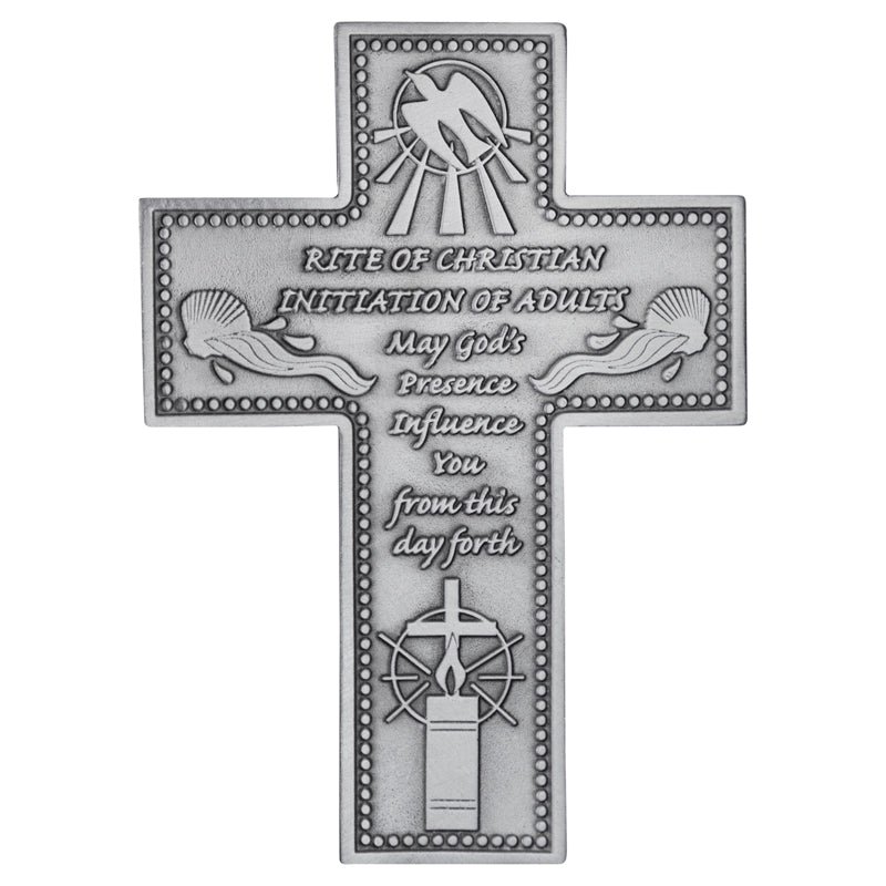 RCIA PEWTER CROSS