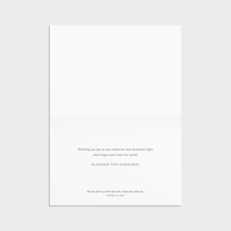 18CT BLUE NOEL BOXED CARDS