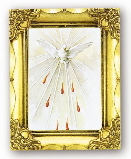 HOLY SPIRIT 4.5"X3.5" GLD FRAM