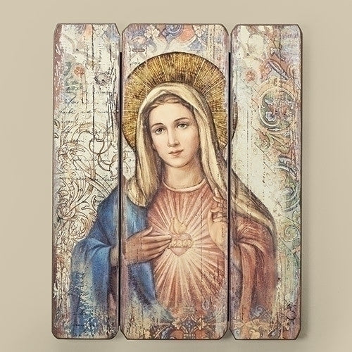 IMMACULATE HEART PLAQUE PLANK