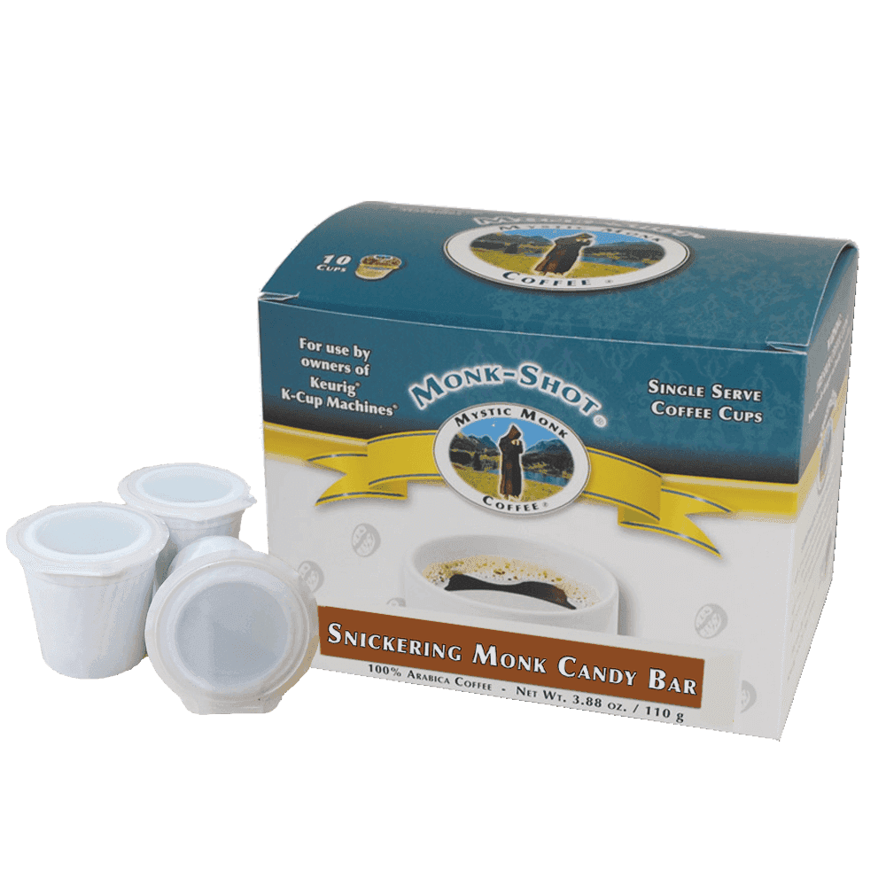 MONK SHOTS SNICKERING MONK