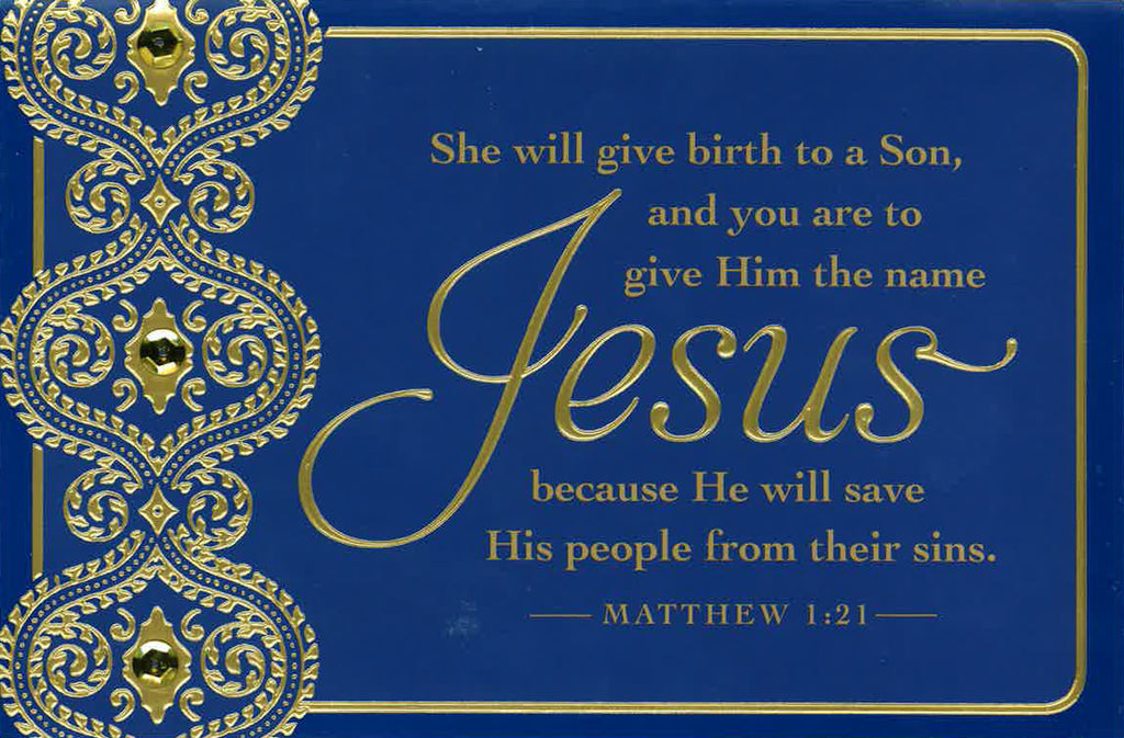 18CT JESUS HE WILL SAVE