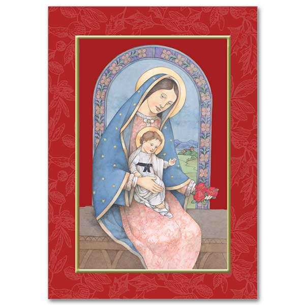 18CT MADONNA AND CHILD BOXED
