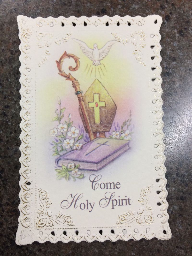 CONFIRMATION LACE HOLY CARD