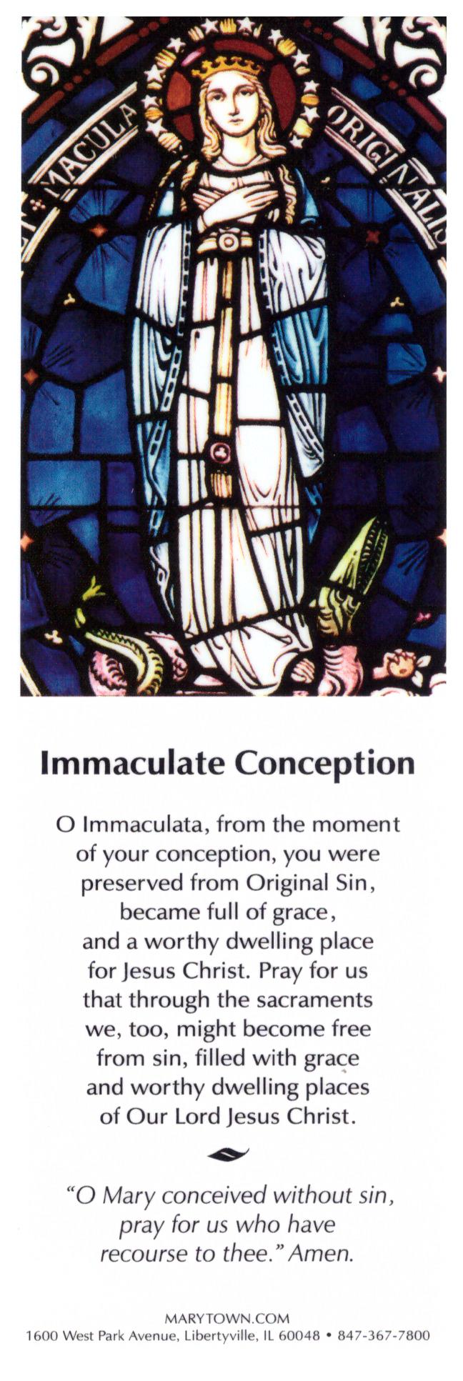 IMMACULATE CONCEPTION 25PK BM