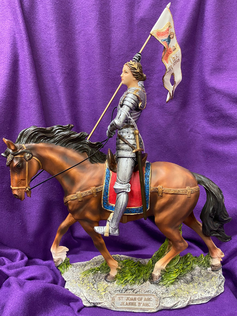 ST JOAN OF ARC ON HORSE STATUE