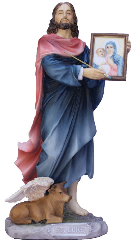 ST LUKE 8" STATUE