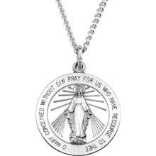 SS ROUND MIRACULOUS MEDAL 18"