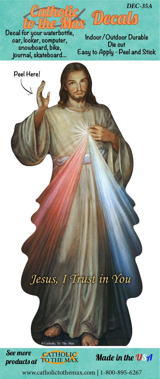 DIVINE MERCY DECAL 6"