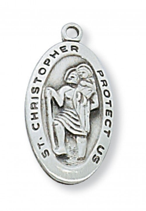 SS ST CHRISTOPHER 18" CH/BX