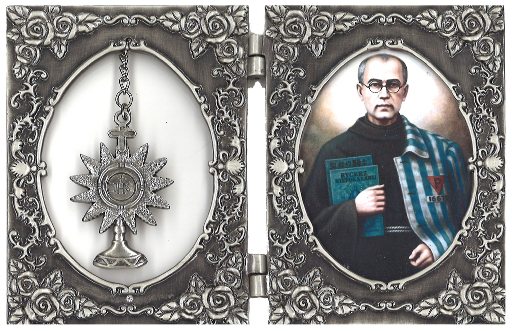 ST MAX KOLBE FRAME W/CHALICE
