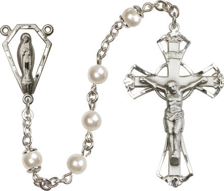 SS PEARL ROSARY-6MM/BX